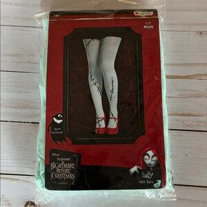 PLUS SIZE Nightmare Before Christmas SALLY TIGHTS Halloween Stitch Stocking NEW
